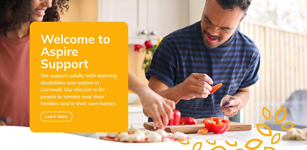 Website redesign for Aspire Support
