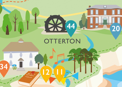 Design of Cultural Tourism Map & leaflet for East Devon District Council