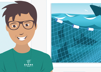 Illustrations for Shark Trust animation shorts