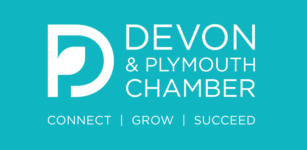 devon-chamber-logo-white Logo design for Devon & Plymouth Chamber of Commerce